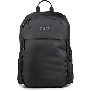 JanSport Venture Daypack – Travel Pack With Large Main Compartment, Padded Laptop Sleeve, Dual Water Bottle Pockets, and Attachment Buckles, Cargo Green(Black)