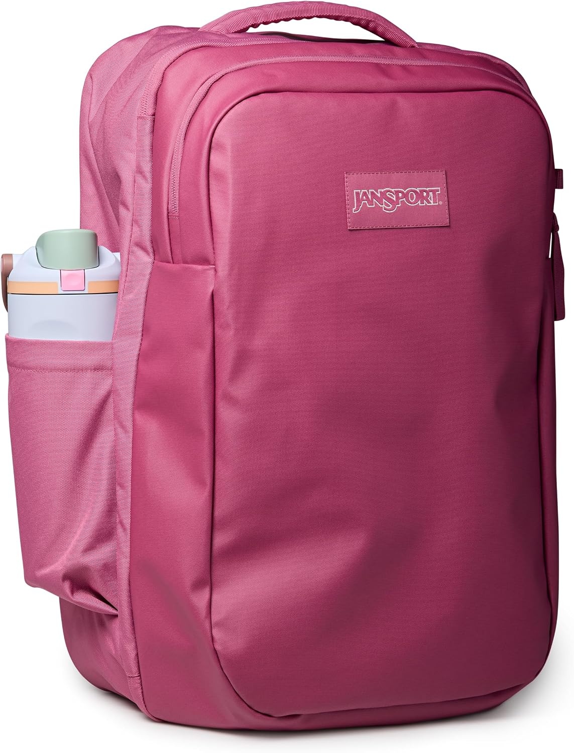 image:imageJanSport Good Latitude Travel Pack 40L Large Carry On Backpack AntiTheft Zippers amp 16 Inch Laptop Sleeve Weekender Bag for Travel Smokey GritMauve Haze