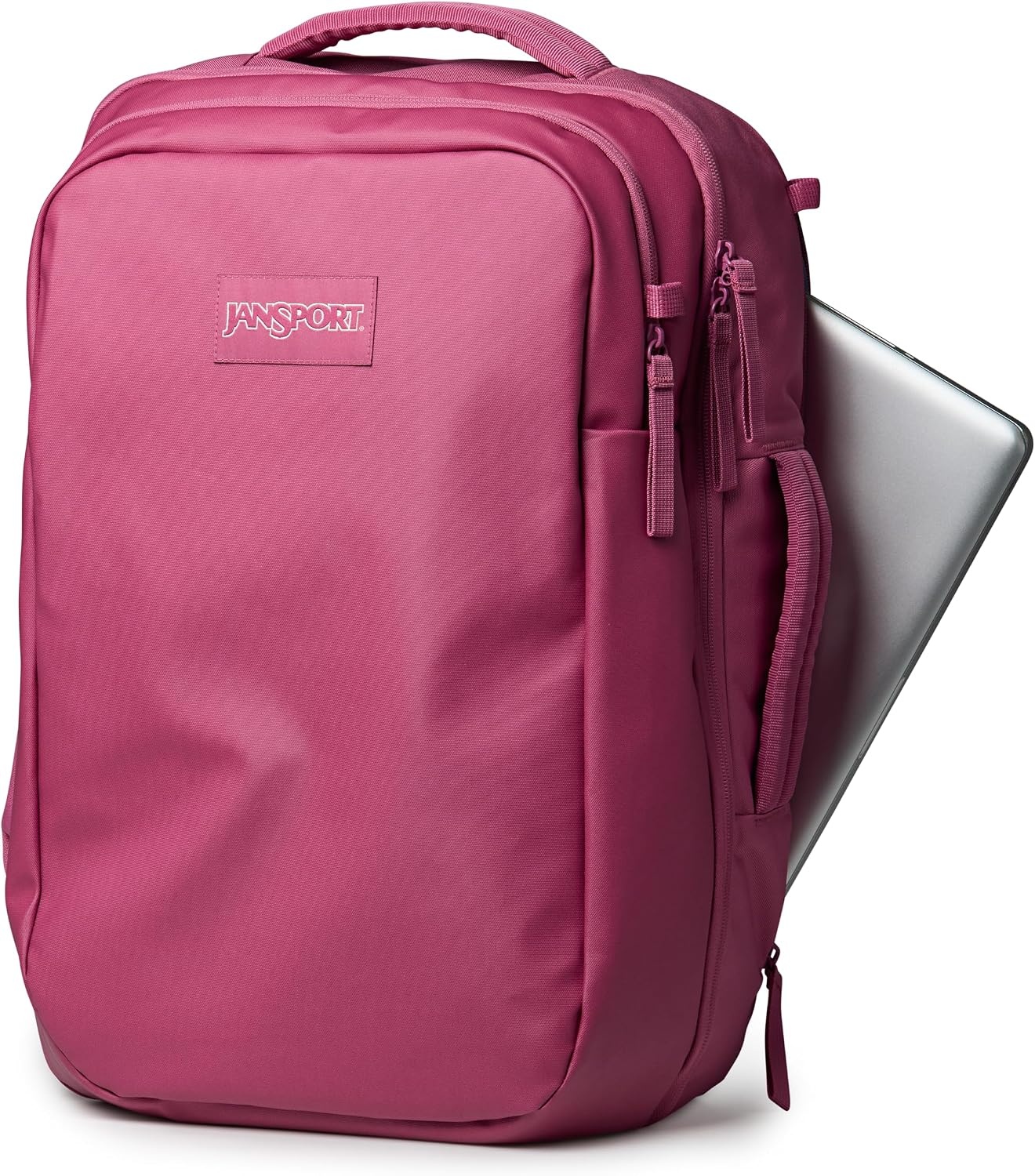 image:imageJanSport Good Latitude Travel Pack 40L Large Carry On Backpack AntiTheft Zippers amp 16 Inch Laptop Sleeve Weekender Bag for Travel Smokey GritMauve Haze