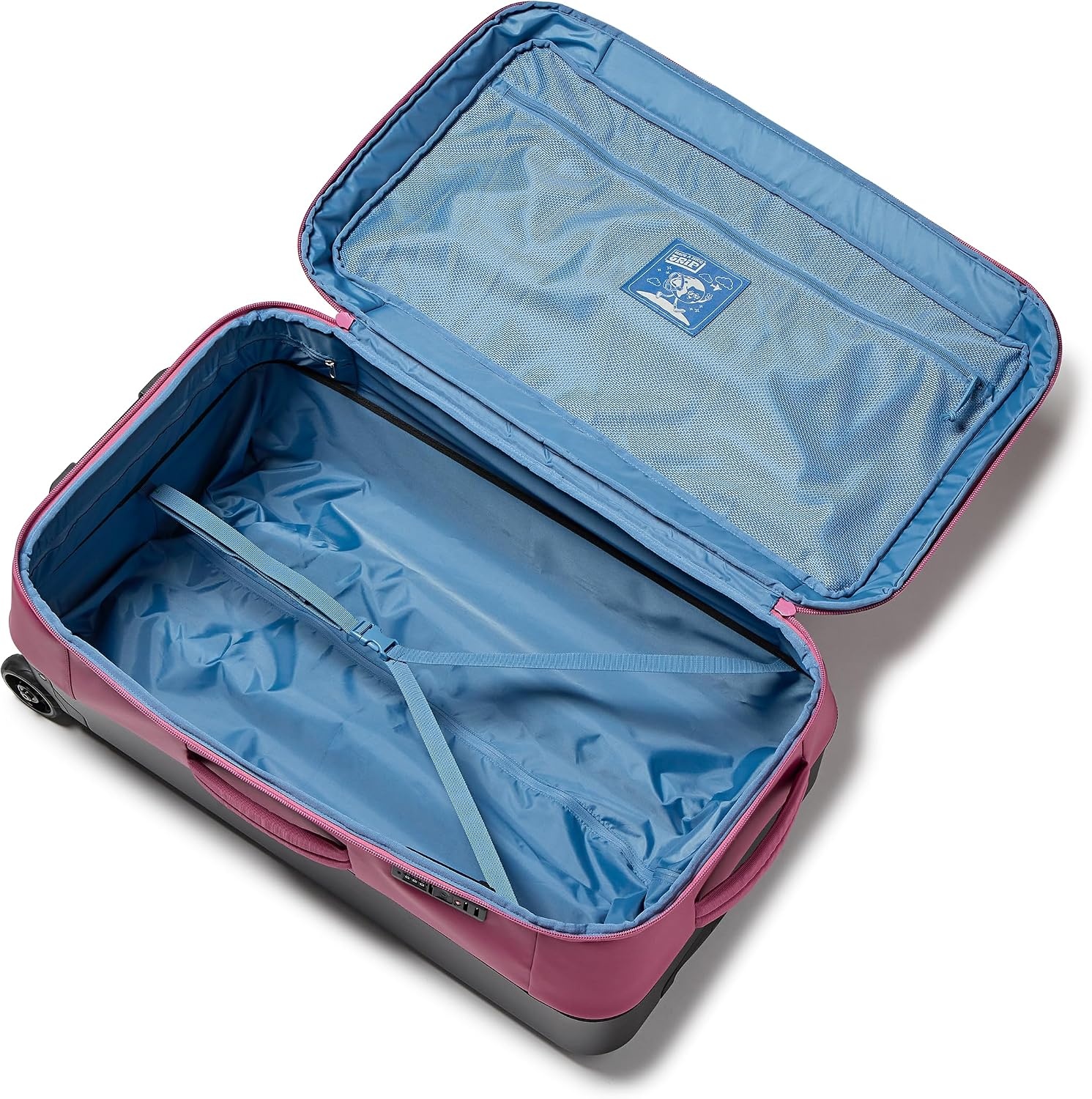 image:imageJansport Good Latitude 95L Rolling Duffel Bag Checked Bag Heavy Duty Travel Suitcase with Wheels TSA Lock amp Polycarbonate Hard Shell Bottom Elemental BlueMauve Haze