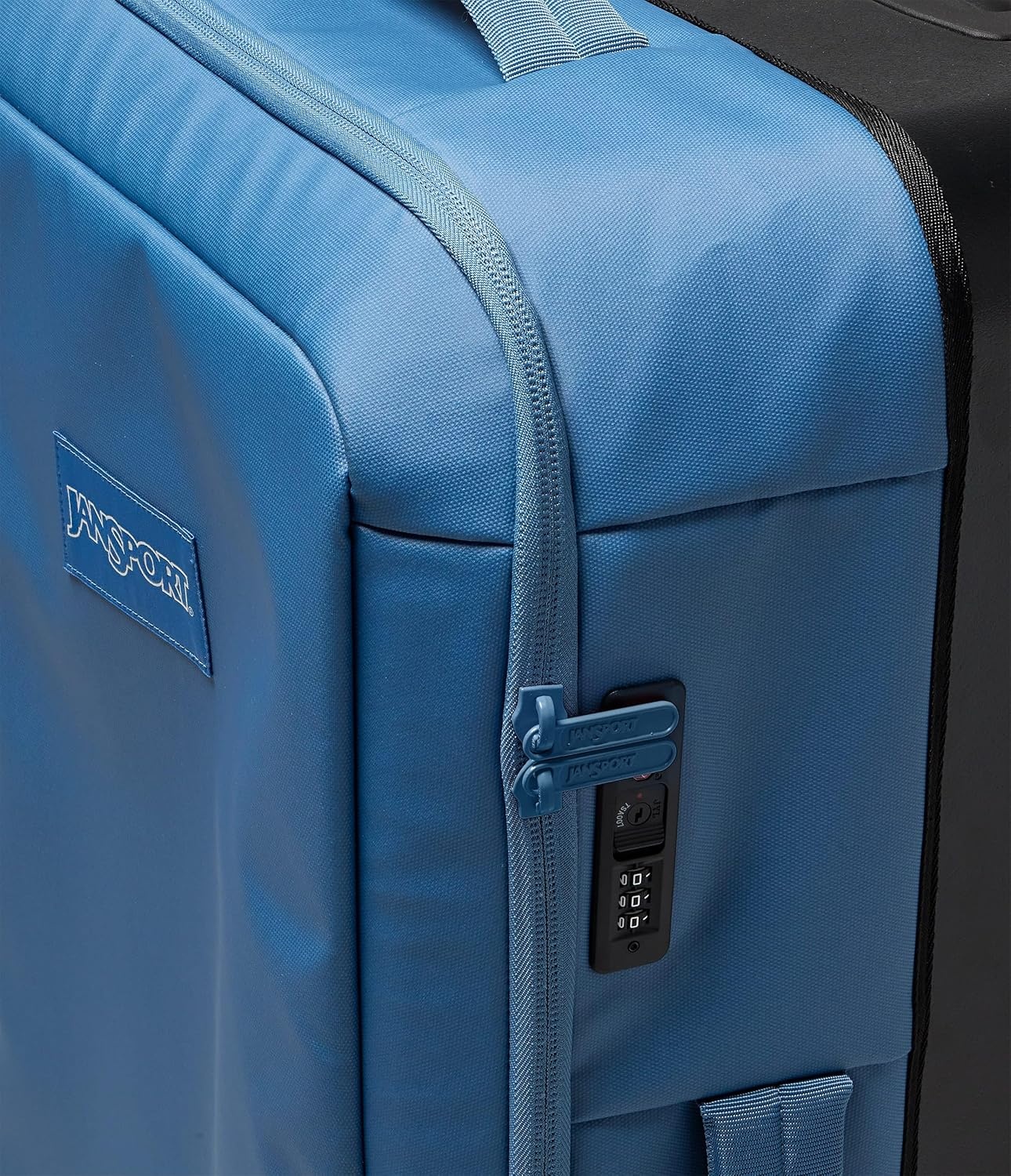 image:imageJansport Good Latitude 95L Rolling Duffel Bag Checked Bag Heavy Duty Travel Suitcase with Wheels TSA Lock amp Polycarbonate Hard Shell Bottom Elemental BlueElemental Blue