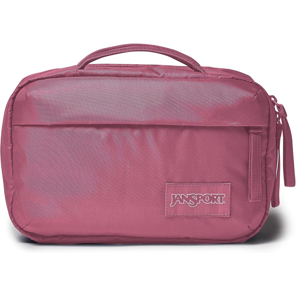 image:imageJanSport Good Latitude Tech Organizer 5L Padded Electronics Travel Case Charger Bag for Phone Cords Power Banks Adapters and Accessories Smokey GritMauve Haze