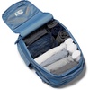 JanSport Good Latitude Travel Pack 30L – Water-Resistant Carry On Backpack – 16 Inch Padded Laptop Sleeve & Luggage Strap Weekender Bag, Smokey Grit(Elemental Blue)