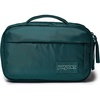 JanSport Good Latitude Hanging Toiletry Bag for Travel – Accordion Cosmetic Case with Waterproof Toothbrush Pocket – Hygiene Organizer 6L, Smokey Grit(Emerald Pool)