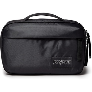 JanSport Good Latitude Hanging Toiletry Bag for Travel – Accordion Cosmetic Case with Waterproof Toothbrush Pocket – Hygiene Organizer 6L, Smokey Grit(Smokey Grit)