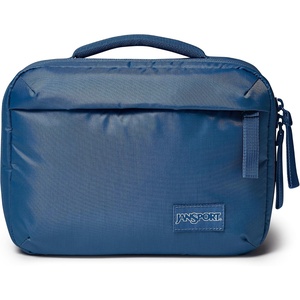 JanSport Good Latitude Tech Organizer – 5L Padded Electronics Travel Case – Charger Bag for Phone Cords, Power Banks, Adapters, and Accessories, Smokey Grit(Elemental Blue)