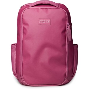 JanSport Good Latitude Travel Pack 30L – Water-Resistant Carry On Backpack – 16 Inch Padded Laptop Sleeve & Luggage Strap Weekender Bag, Smokey Grit(Mauve Haze)
