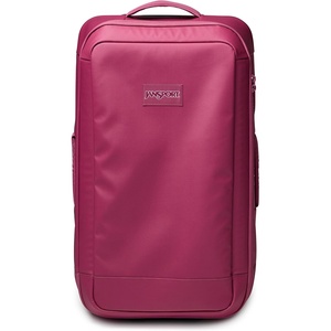 Jansport Good Latitude 95L Rolling Duffel Bag – Checked Bag, Heavy Duty Travel Suitcase with Wheels, TSA Lock & Polycarbonate Hard Shell Bottom, Elemental Blue(Mauve Haze)