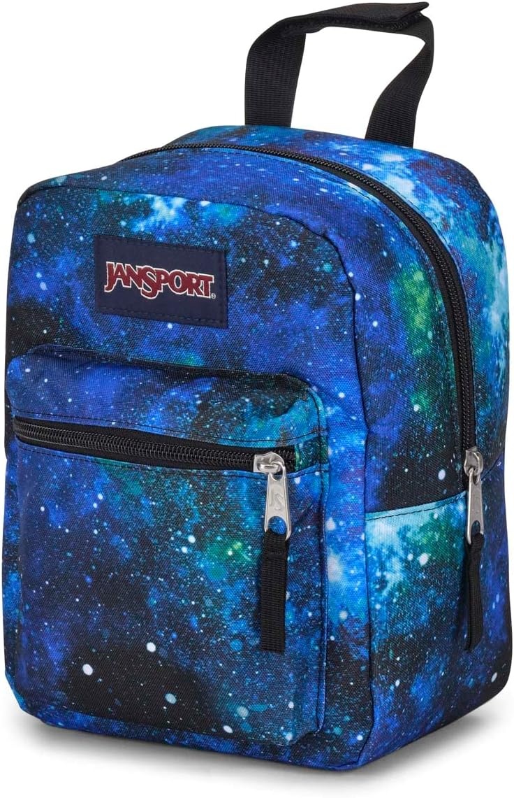 image:imageJanSport Big Break Insulated Lunch Bag Small SoftSided Cooler Ideal for Class Work or Meal Prep BlackCyberspace Galaxy