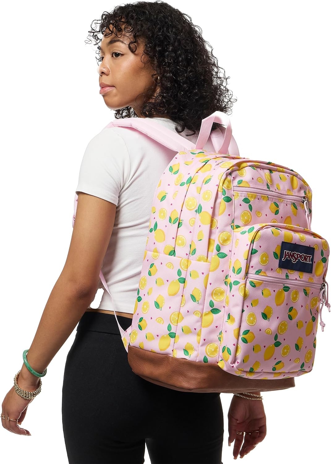 image:imageJanSport Cool Backpack with 15inch Laptop Sleeve Large Computer Bag Rucksack with 2 Compartments Ergonomic Straps Loden Frost Ergonomic Straps Waterbottle Pocket Campus Weekender Travel RucksackLemonade Stand Pink