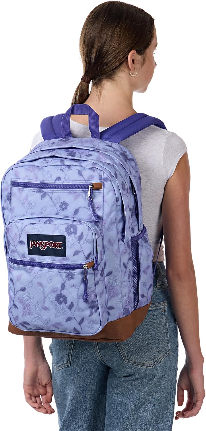 image:imageJanSport Cool Backpack with 15inch Laptop Sleeve Large Computer Bag Rucksack with 2 Compartments Ergonomic Straps Loden Frost Ergonomic Straps Waterbottle Pocket Campus Weekender Travel RucksackLines Vines
