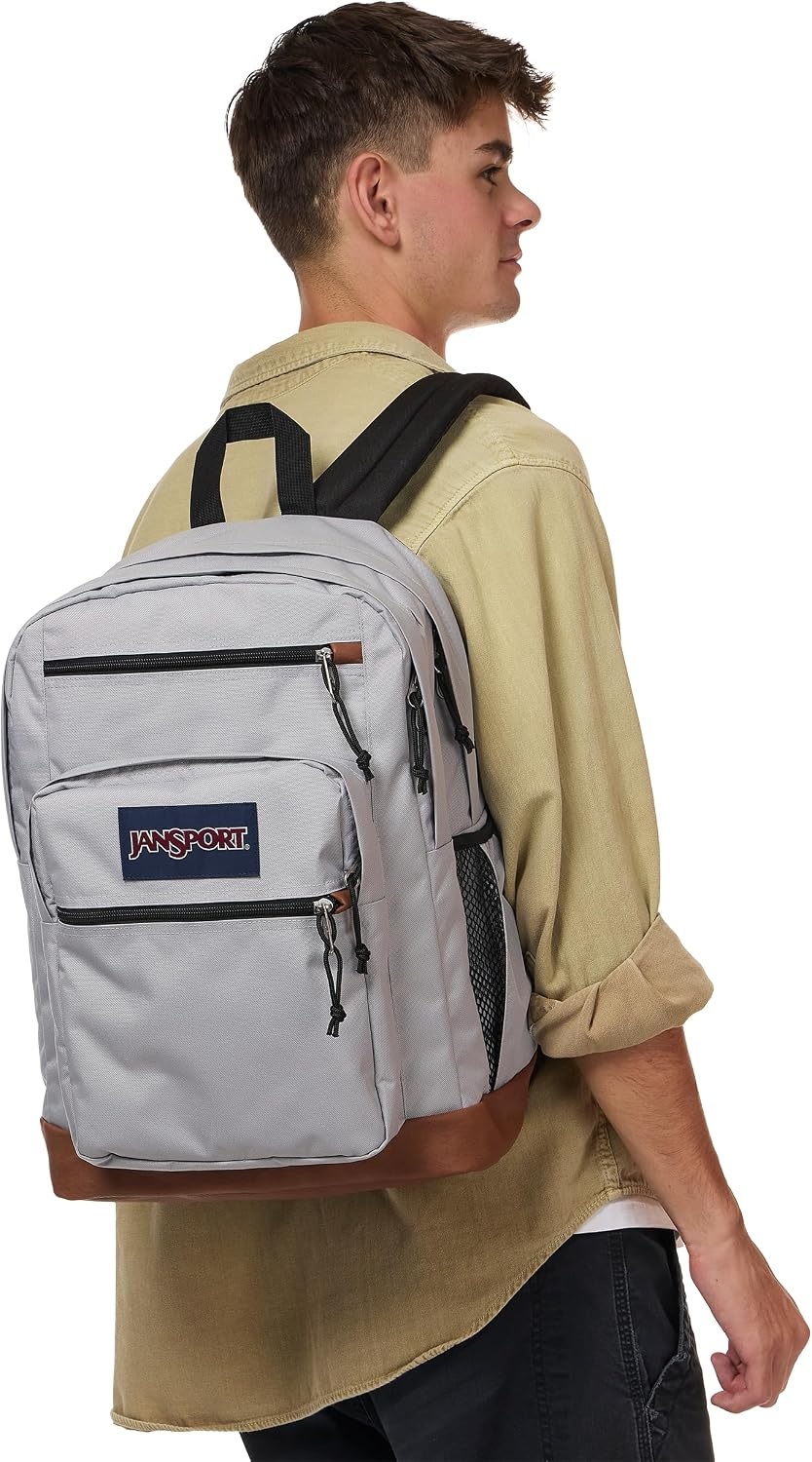 image:imageJanSport Cool Backpack with 15inch Laptop Sleeve Large Computer Bag Rucksack with 2 Compartments Ergonomic Straps Loden Frost Ergonomic Straps Waterbottle Pocket Campus Weekender Travel RucksackGrounded Grey