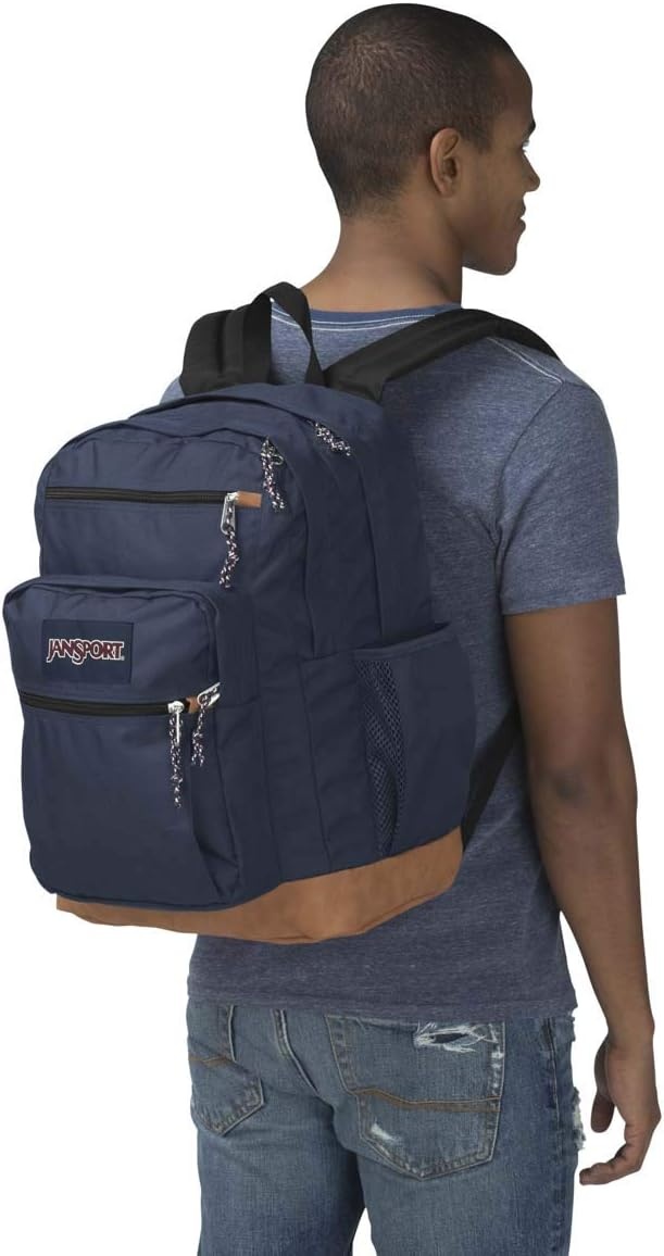 image:imageJanSport Cool Backpack with 15inch Laptop Sleeve Large Computer Bag Rucksack with 2 Compartments Ergonomic Straps Navy Ergonomic Straps Waterbottle Pocket Campus Weekender Travel RucksackNavy