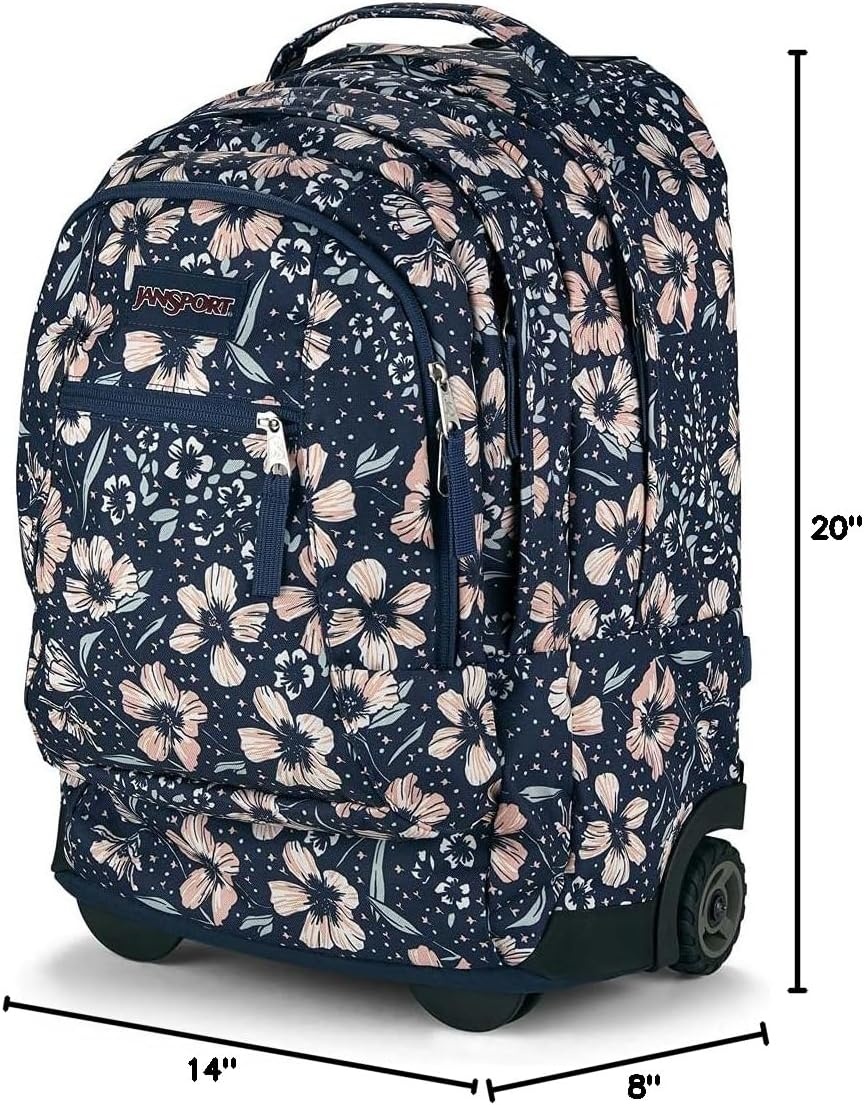image:imageJanSport Driver 8 Rolling Backpack Wheeled Travel Bag with 15Inch Laptop Sleeve One Size BlackFields of Paradise