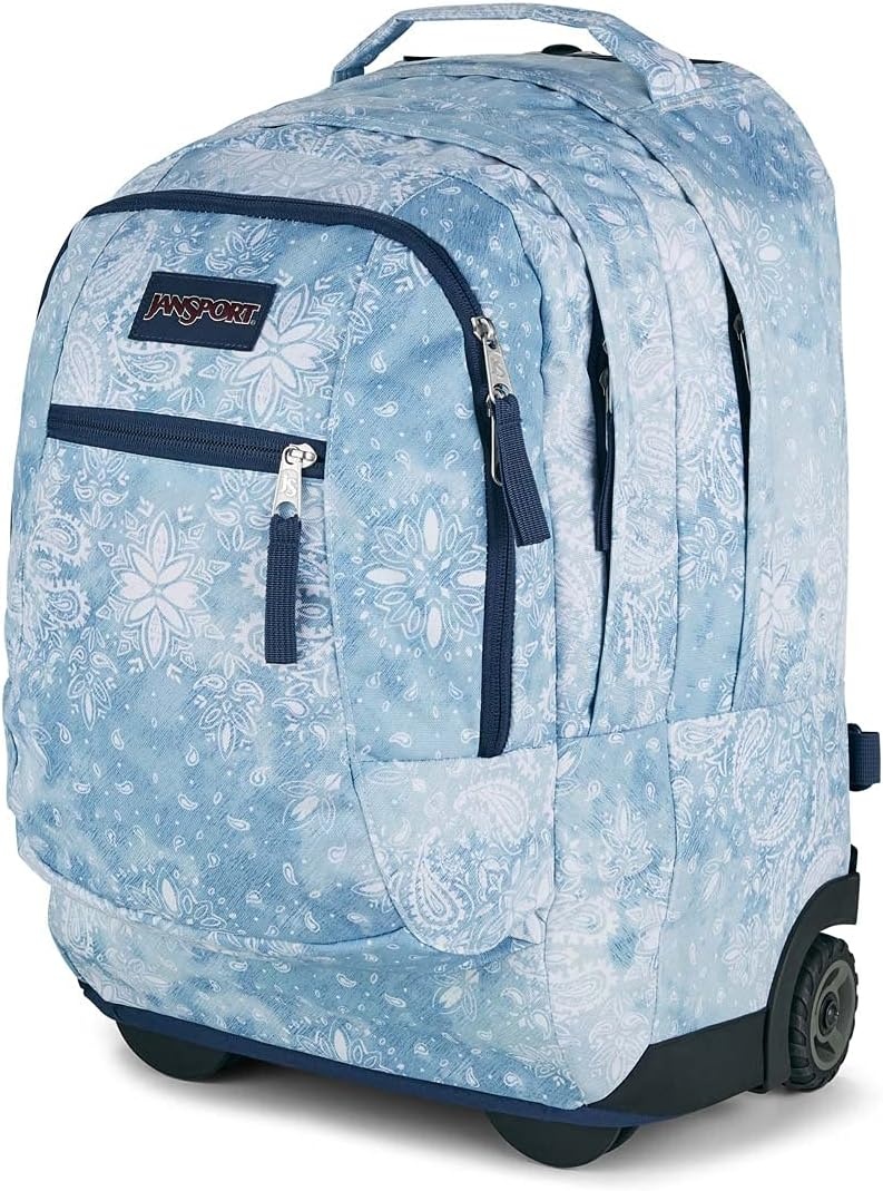image:imageJanSport Driver 8 Rolling Backpack Wheeled Travel Bag with 15Inch Laptop Sleeve One Size BlackLucky Bandanna