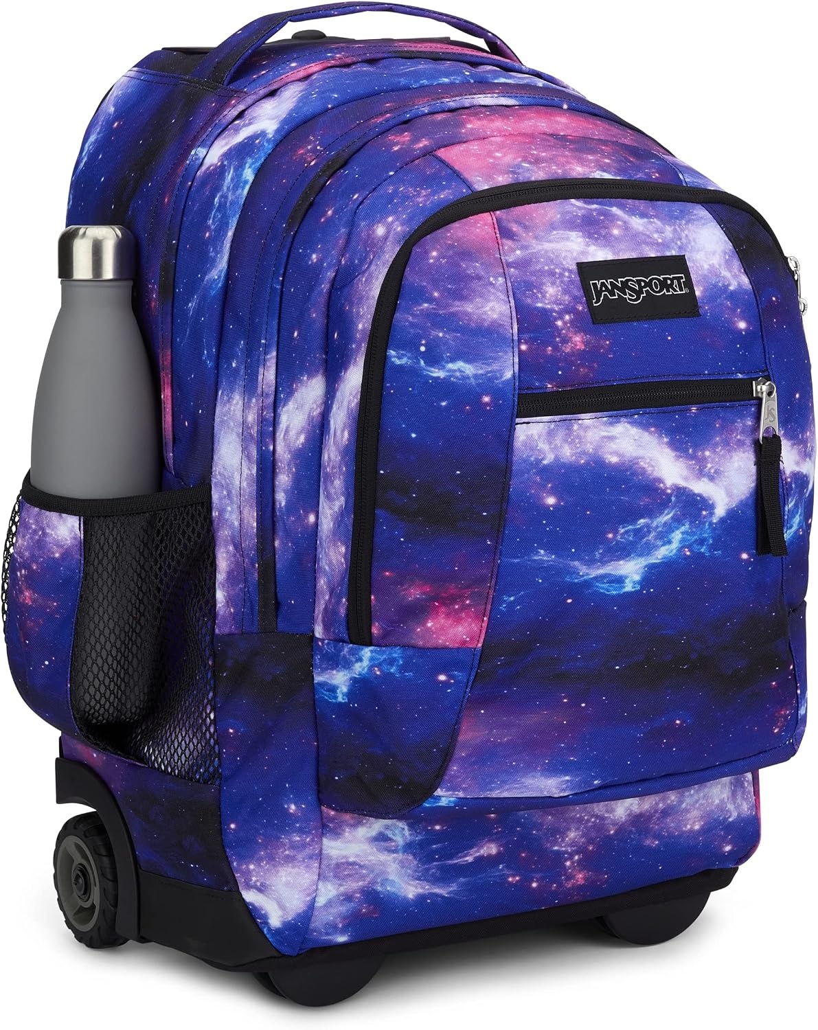 image:imageJanSport Driver 8 Rolling Backpack Wheeled Travel Bag with 15Inch Laptop Sleeve One Size BlackSpace Dust