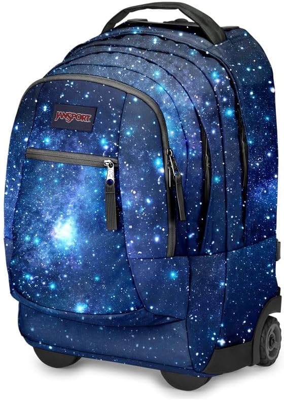image:imageJanSport Driver 8 Rolling Backpack Wheeled Travel Bag with 15Inch Laptop Sleeve One Size BlackStellar Starfield