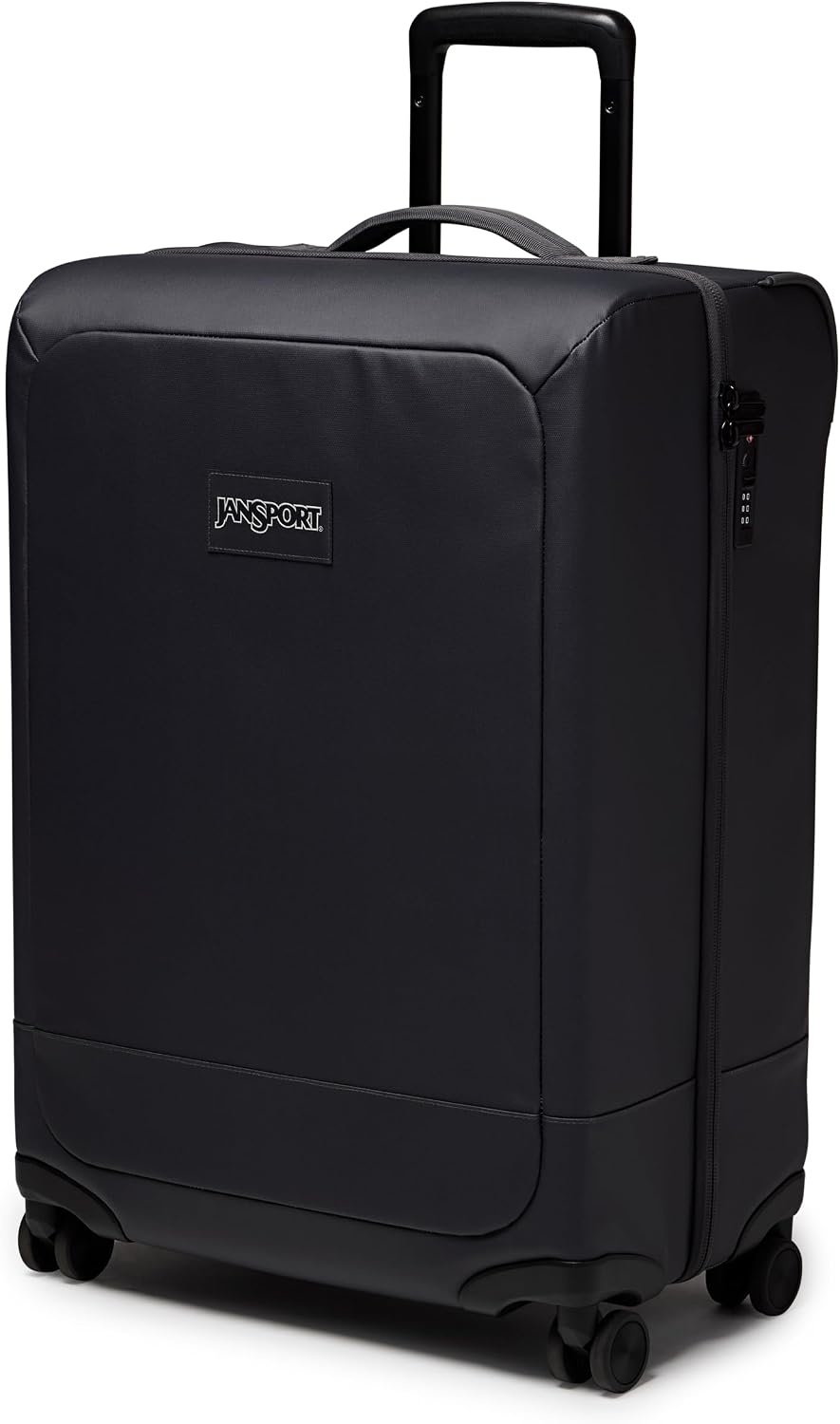 image:imageJanSport Good Latitude Checked Spinner Suitcase 68L Water Resistant Travel Luggage 26inch Large Durable Lightweight Rolling Hardside Softside Bag Smokey GritSmokey Grit