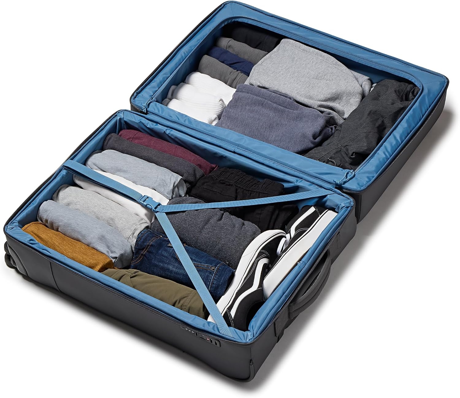 image:imageJanSport Good Latitude Checked Spinner Suitcase 68L Water Resistant Travel Luggage 26inch Large Durable Lightweight Rolling Hardside Softside Bag Smokey GritSmokey Grit