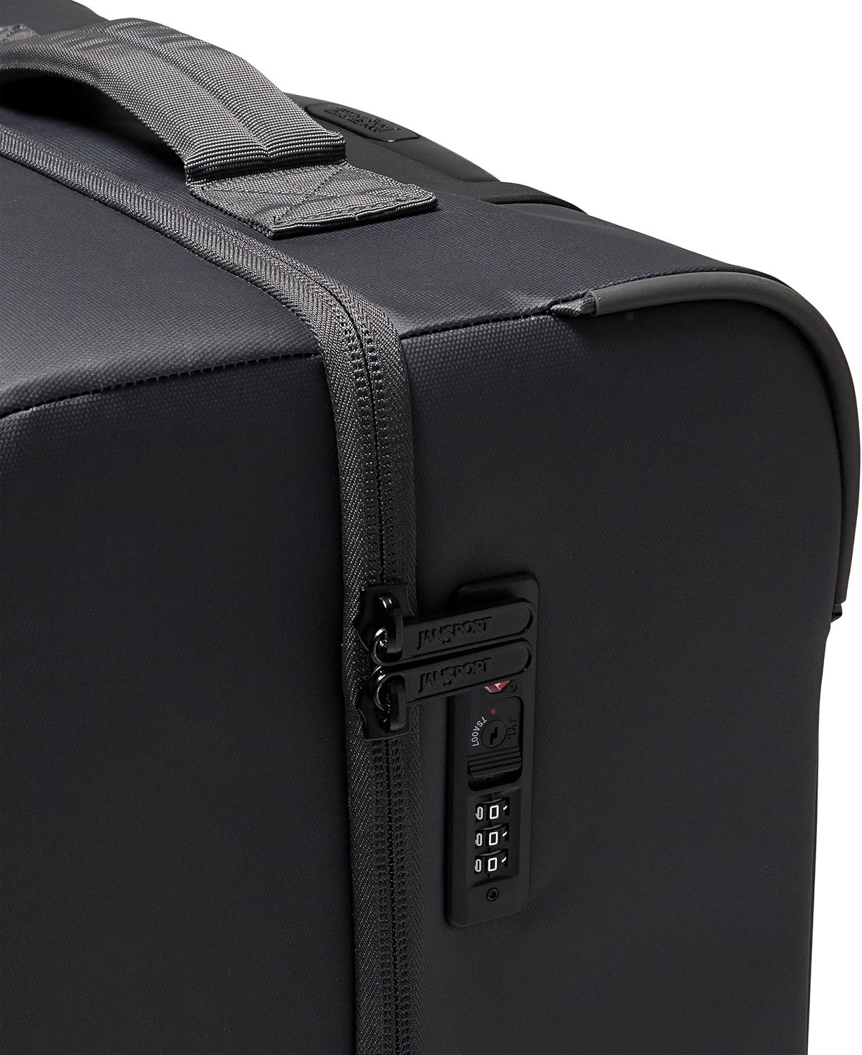 image:imageJanSport Good Latitude Checked Spinner Suitcase 68L Water Resistant Travel Luggage 26inch Large Durable Lightweight Rolling Hardside Softside Bag Smokey GritSmokey Grit