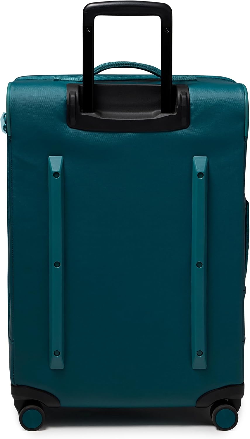 image:imageJanSport Good Latitude Checked Spinner Suitcase 68L Water Resistant Travel Luggage 26inch Large Durable Lightweight Rolling Hardside Softside Bag Smokey GritEmerald Pool