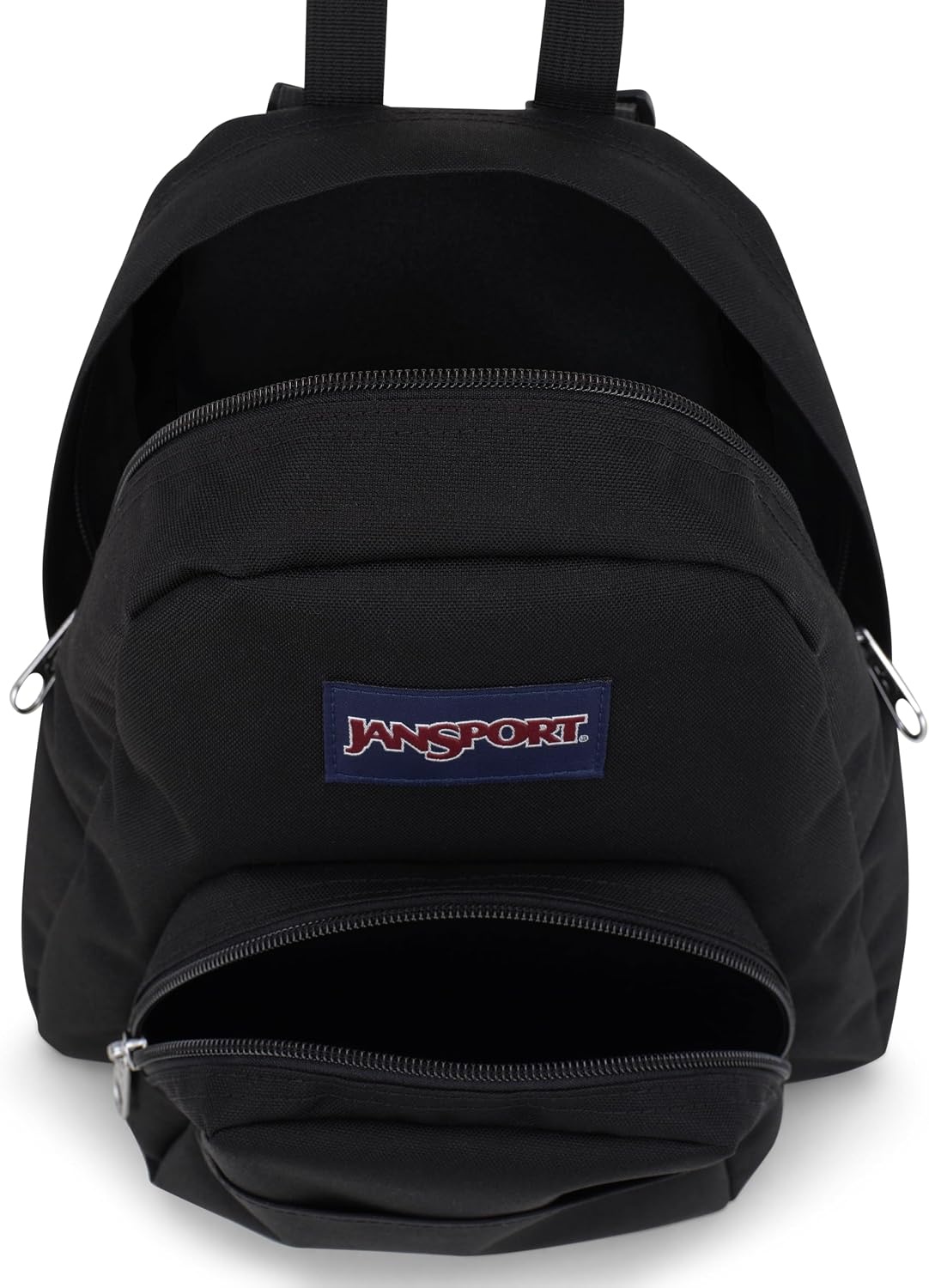 image:imageJanSport Half Pint Mini Backpack 102 L Durable Mini Bag Purse with Adjustable Shoulder Straps Single Main Compartment Zippered Stash Pocket BlackBlack