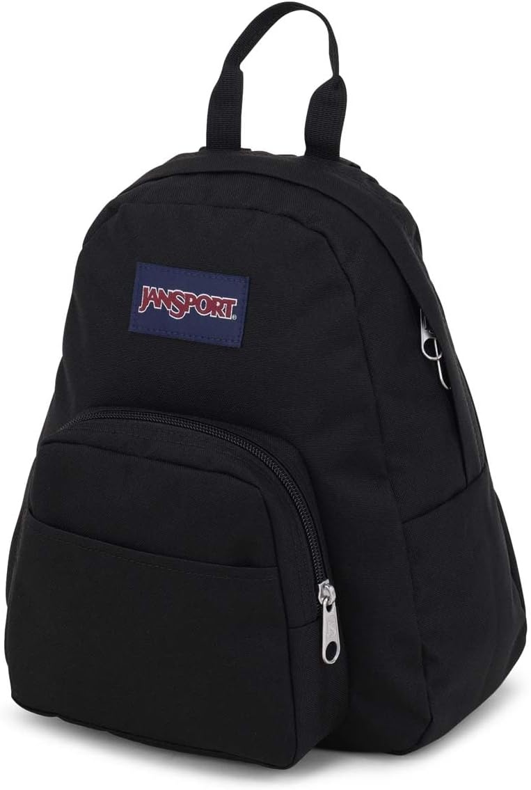 image:imageJanSport Half Pint Mini Backpack 102 L Durable Mini Bag Purse with Adjustable Shoulder Straps Single Main Compartment Zippered Stash Pocket BlackBlack
