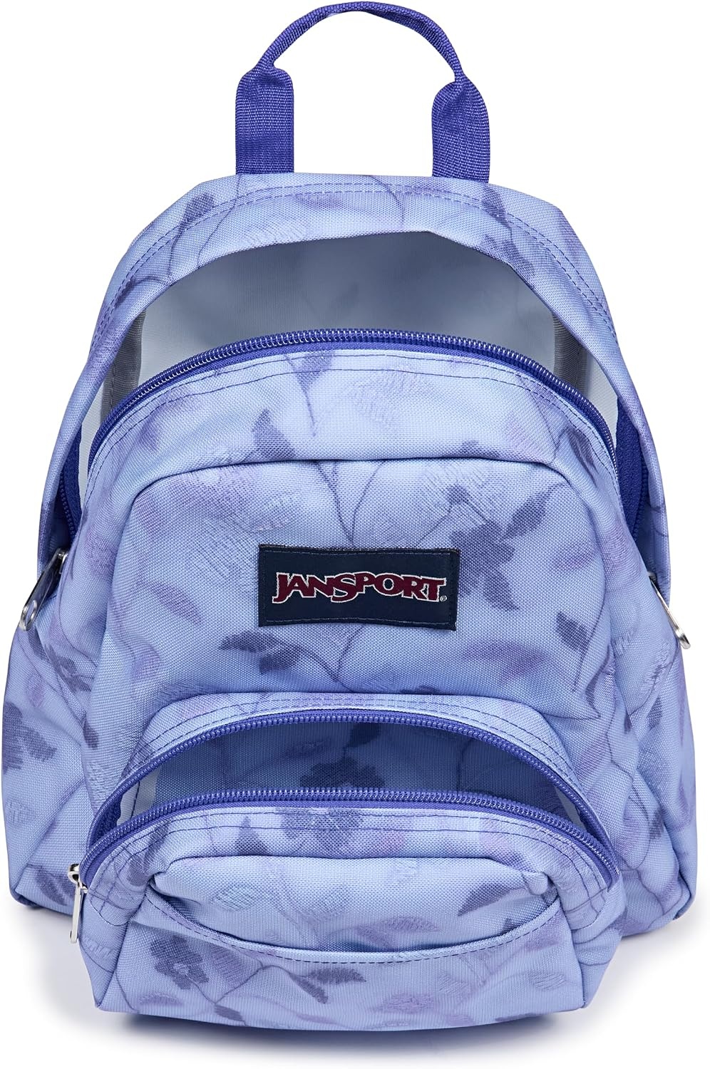 image:imageJanSport Half Pint Mini Backpack 102 L Durable Mini Bag Purse with Adjustable Shoulder Straps Single Main Compartment Zippered Stash Pocket BlackLines Vines