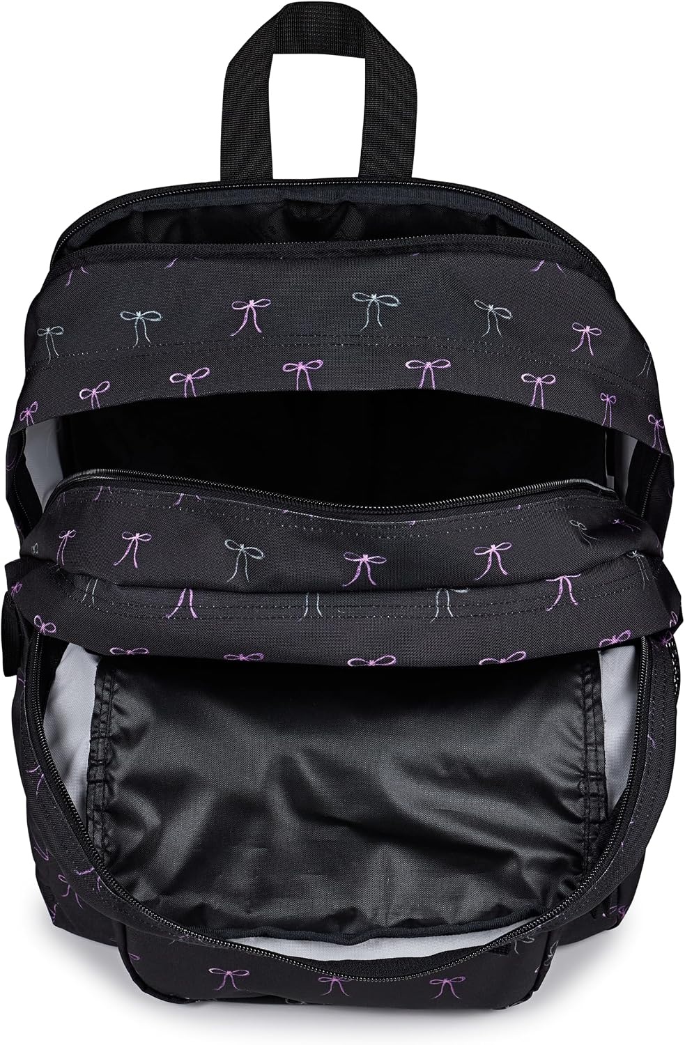 image:imageJanSport Laptop Backpack Computer Bag with 2 Compartments Ergonomic Shoulder Straps 15 Laptop Sleeve Haul Handle Cyberspace GalaxyBad Bows
