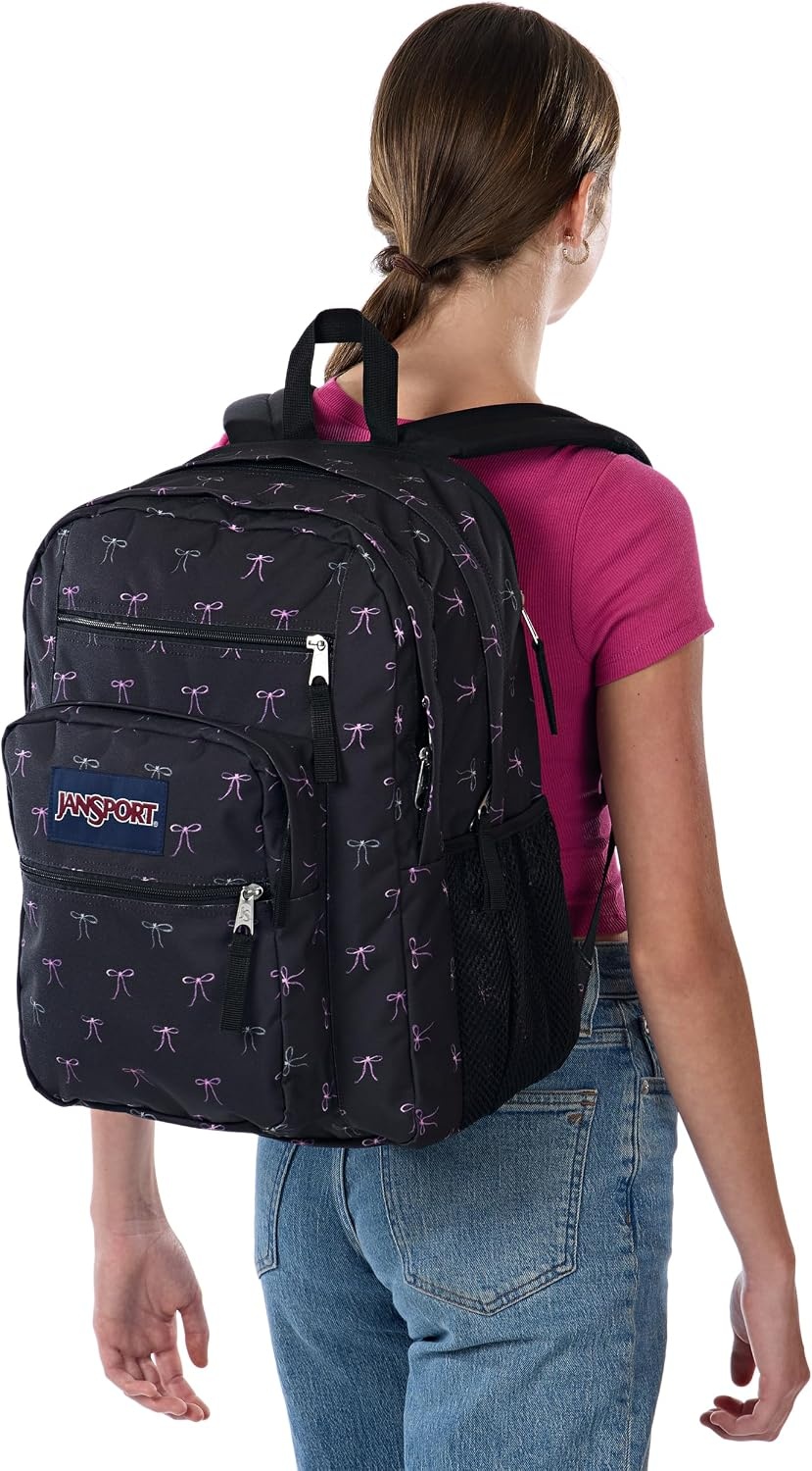 image:imageJanSport Laptop Backpack Computer Bag with 2 Compartments Ergonomic Shoulder Straps 15 Laptop Sleeve Haul Handle Cyberspace GalaxyBad Bows
