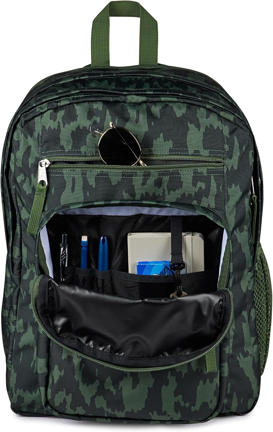 image:imageJanSport Laptop Backpack Computer Bag with 2 Compartments Ergonomic Shoulder Straps 15 Laptop Sleeve Haul Handle Cyberspace GalaxyCamo Illusion