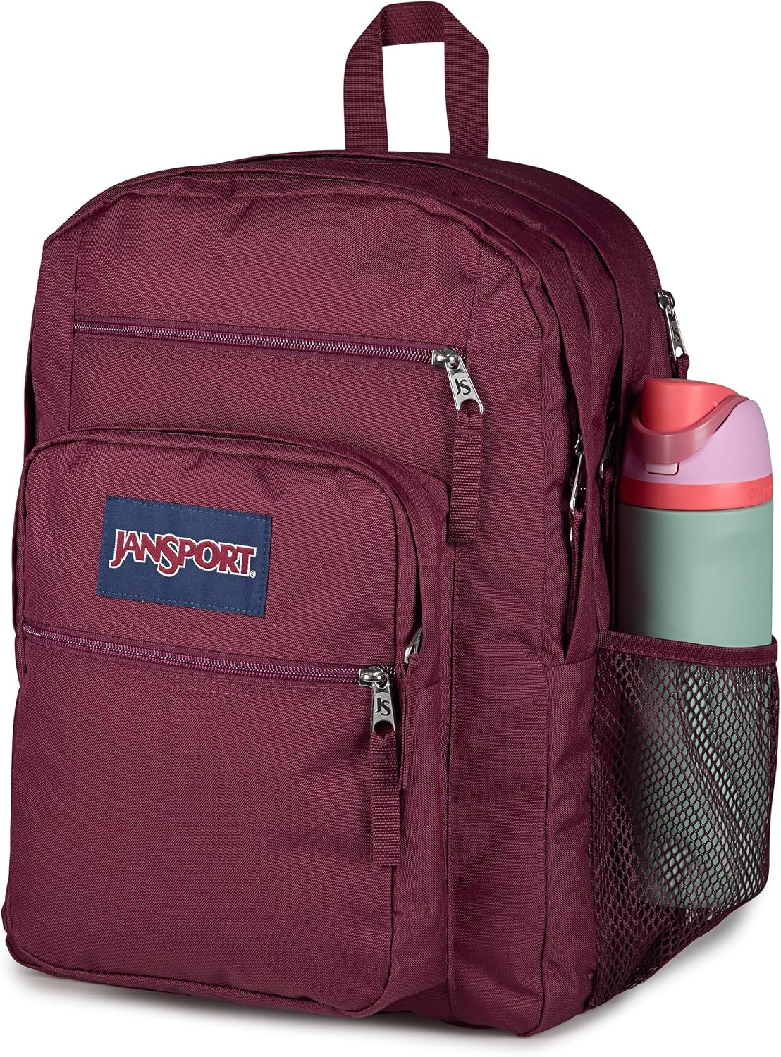 image:imageJanSport Laptop Backpack Computer Bag with 2 Compartments Ergonomic Shoulder Straps 15 Laptop Sleeve Haul Handle Cyberspace GalaxyCherry Lacquer