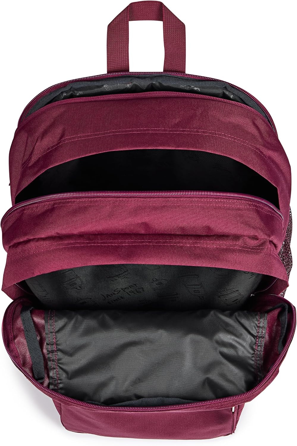 image:imageJanSport Laptop Backpack Computer Bag with 2 Compartments Ergonomic Shoulder Straps 15 Laptop Sleeve Haul Handle Cyberspace GalaxyCherry Lacquer
