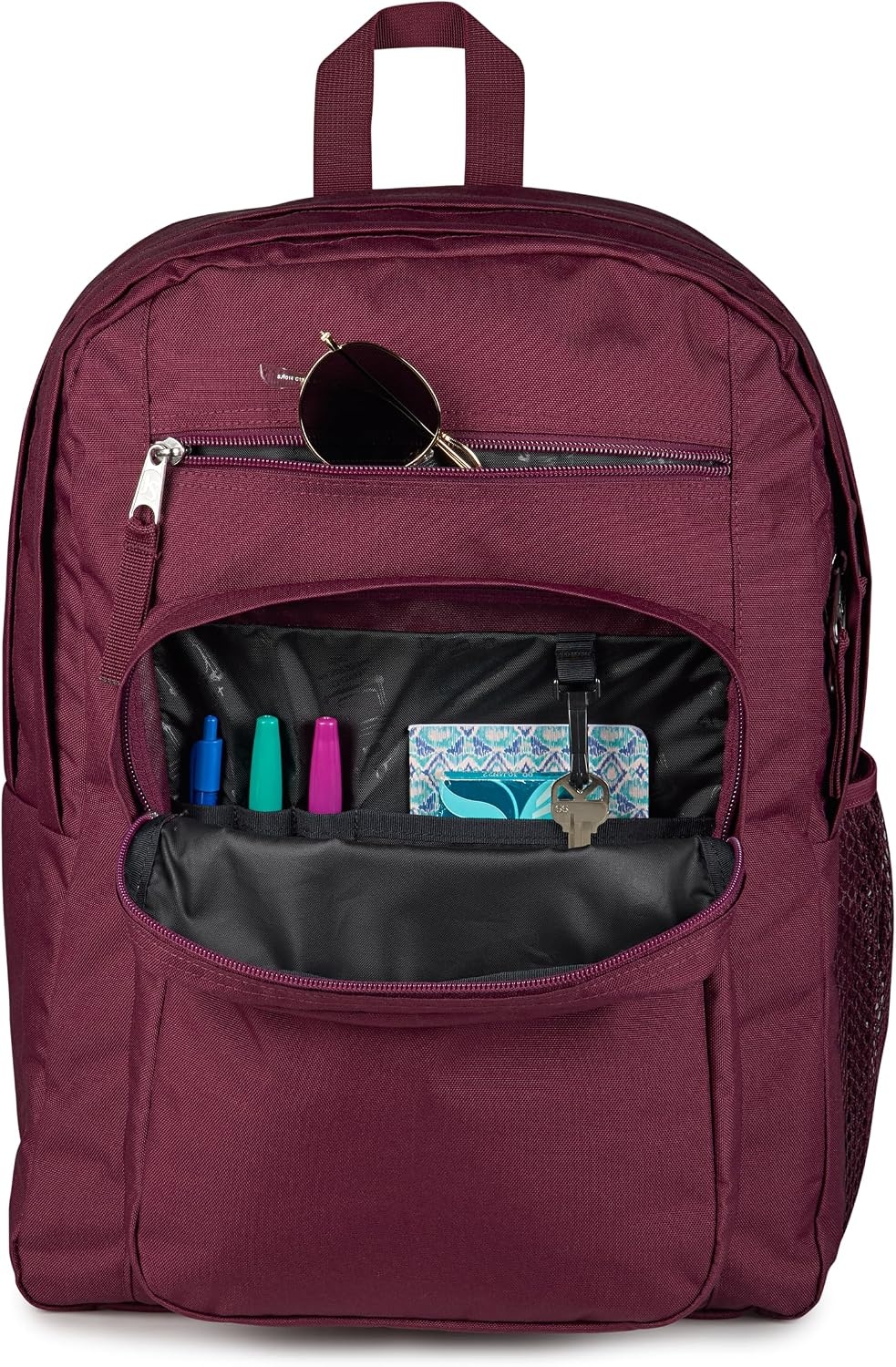image:imageJanSport Laptop Backpack Computer Bag with 2 Compartments Ergonomic Shoulder Straps 15 Laptop Sleeve Haul Handle Cyberspace GalaxyCherry Lacquer