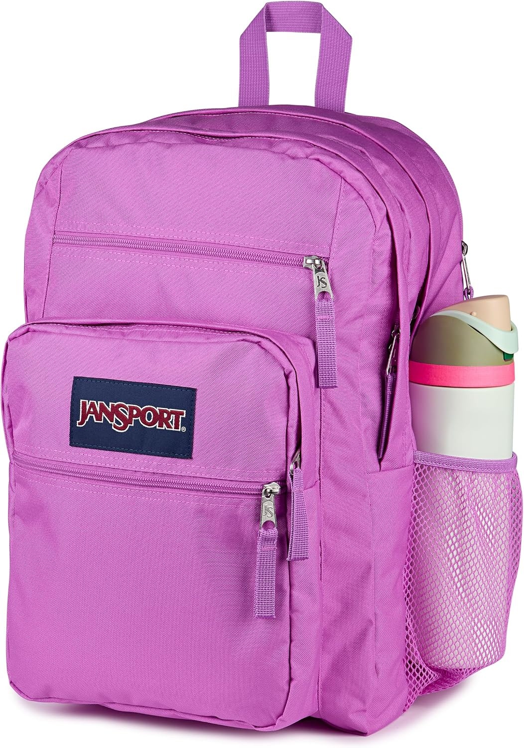 image:imageJanSport Laptop Backpack Computer Bag with 2 Compartments Ergonomic Shoulder Straps 15 Laptop Sleeve Haul Handle Cyberspace GalaxyDigital Fuchsia