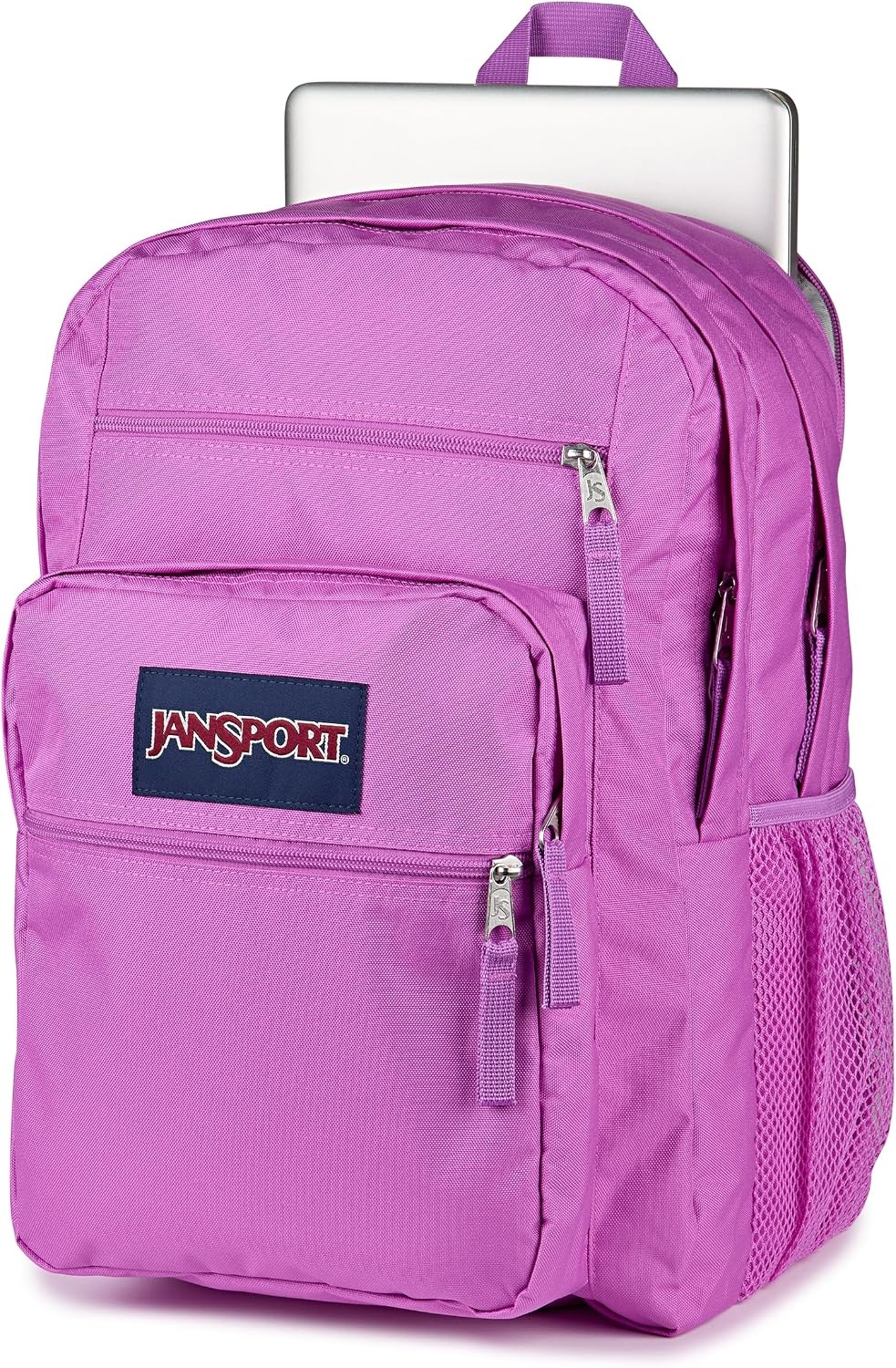 image:imageJanSport Laptop Backpack Computer Bag with 2 Compartments Ergonomic Shoulder Straps 15 Laptop Sleeve Haul Handle Cyberspace GalaxyDigital Fuchsia