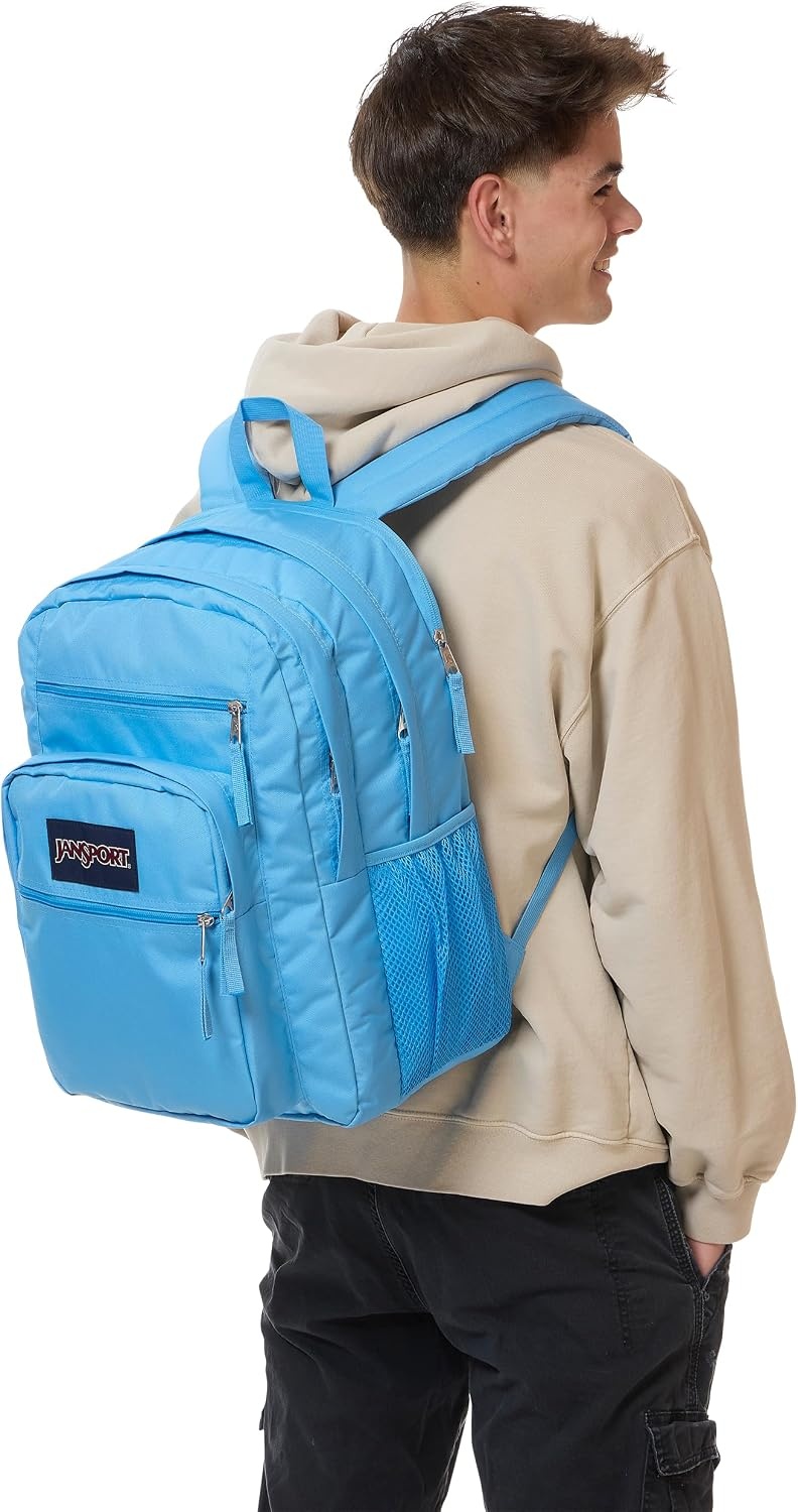 image:imageJanSport Laptop Backpack Computer Bag with 2 Compartments Ergonomic Shoulder Straps 15 Laptop Sleeve Haul Handle Cyberspace GalaxyElectric Azul
