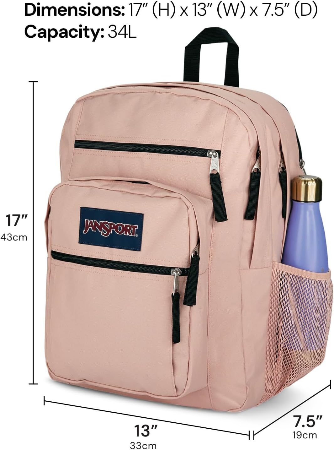 image:imageJanSport Laptop Backpack Computer Bag with 2 Compartments Ergonomic Shoulder Straps 15 Laptop Sleeve Haul Handle Cyberspace GalaxyFresh Mint