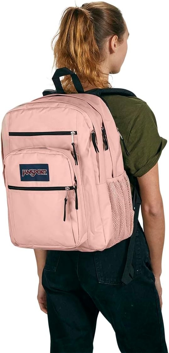image:imageJanSport Laptop Backpack Computer Bag with 2 Compartments Ergonomic Shoulder Straps 15 Laptop Sleeve Haul Handle Cyberspace GalaxyMisty Rose
