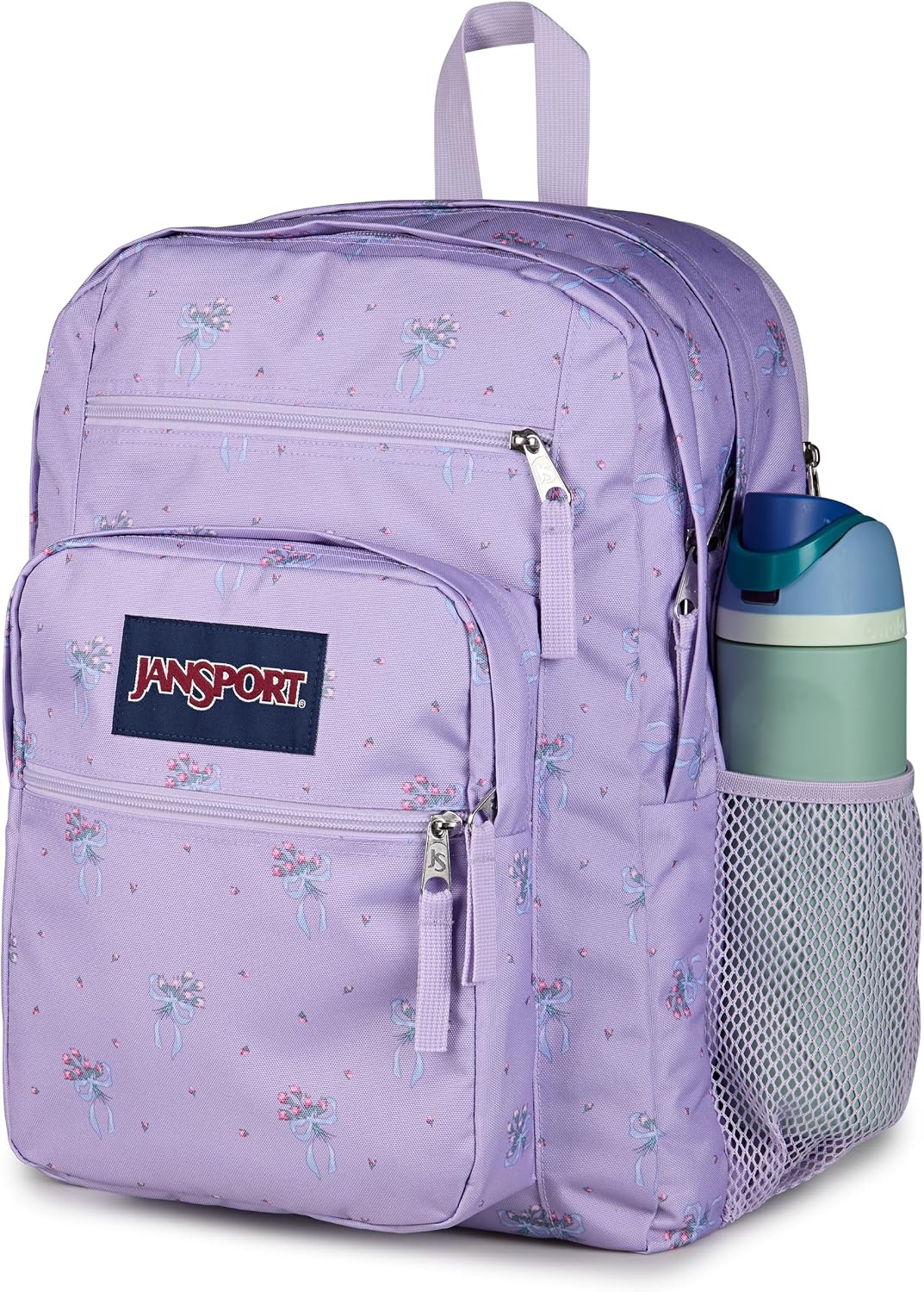 image:imageJanSport Laptop Backpack Computer Bag with 2 Compartments Ergonomic Shoulder Straps 15 Laptop Sleeve Haul Handle Cyberspace GalaxyPastel Petals Lilac