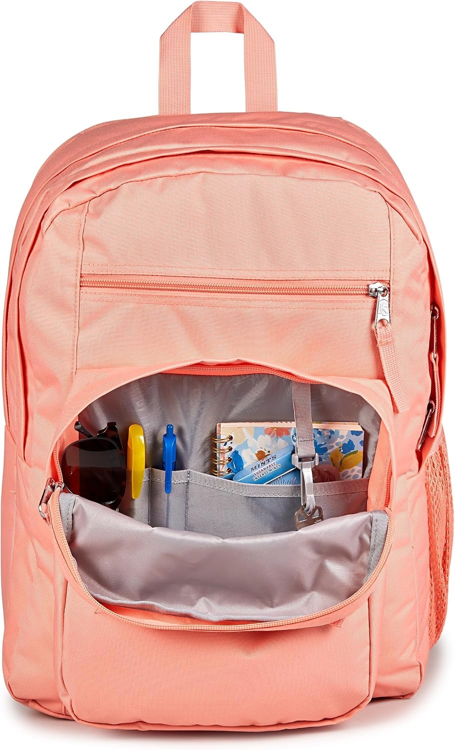 image:imageJanSport Laptop Backpack Computer Bag with 2 Compartments Ergonomic Shoulder Straps 15 Laptop Sleeve Haul Handle Cyberspace GalaxyPeach Bum
