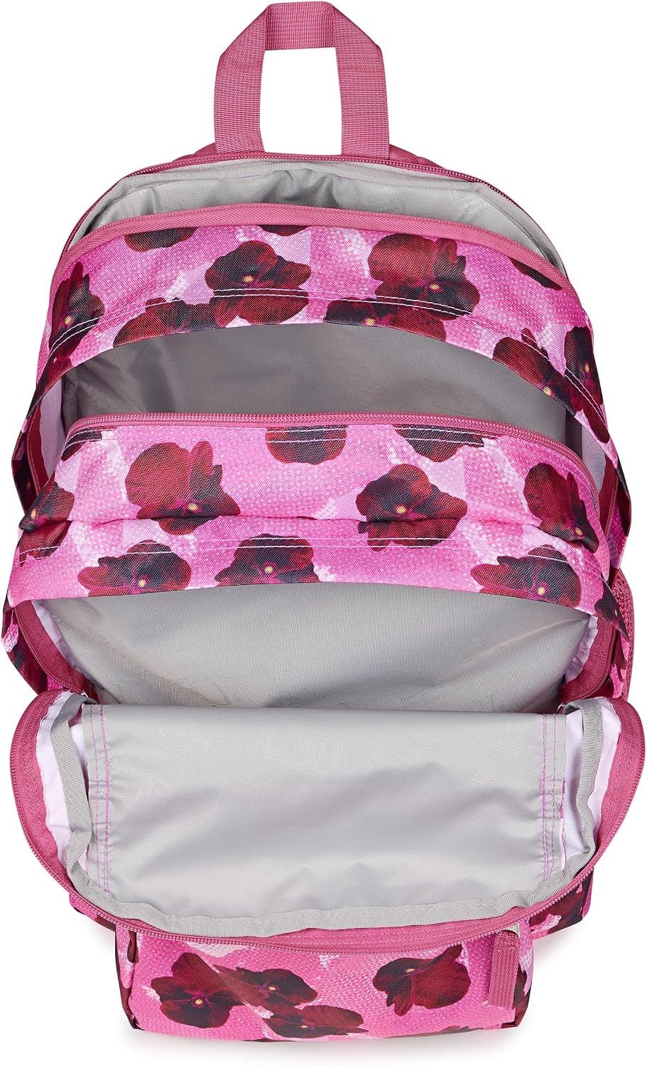 image:imageJanSport Laptop Backpack Computer Bag with 2 Compartments Ergonomic Shoulder Straps 15 Laptop Sleeve Haul Handle Cyberspace GalaxyPop Art Pansies