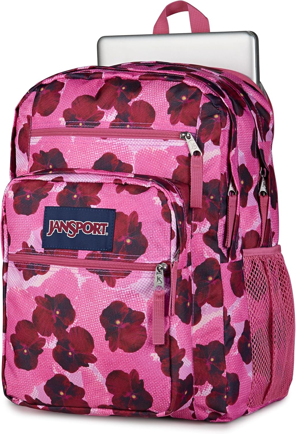 image:imageJanSport Laptop Backpack Computer Bag with 2 Compartments Ergonomic Shoulder Straps 15 Laptop Sleeve Haul Handle Cyberspace GalaxyPop Art Pansies