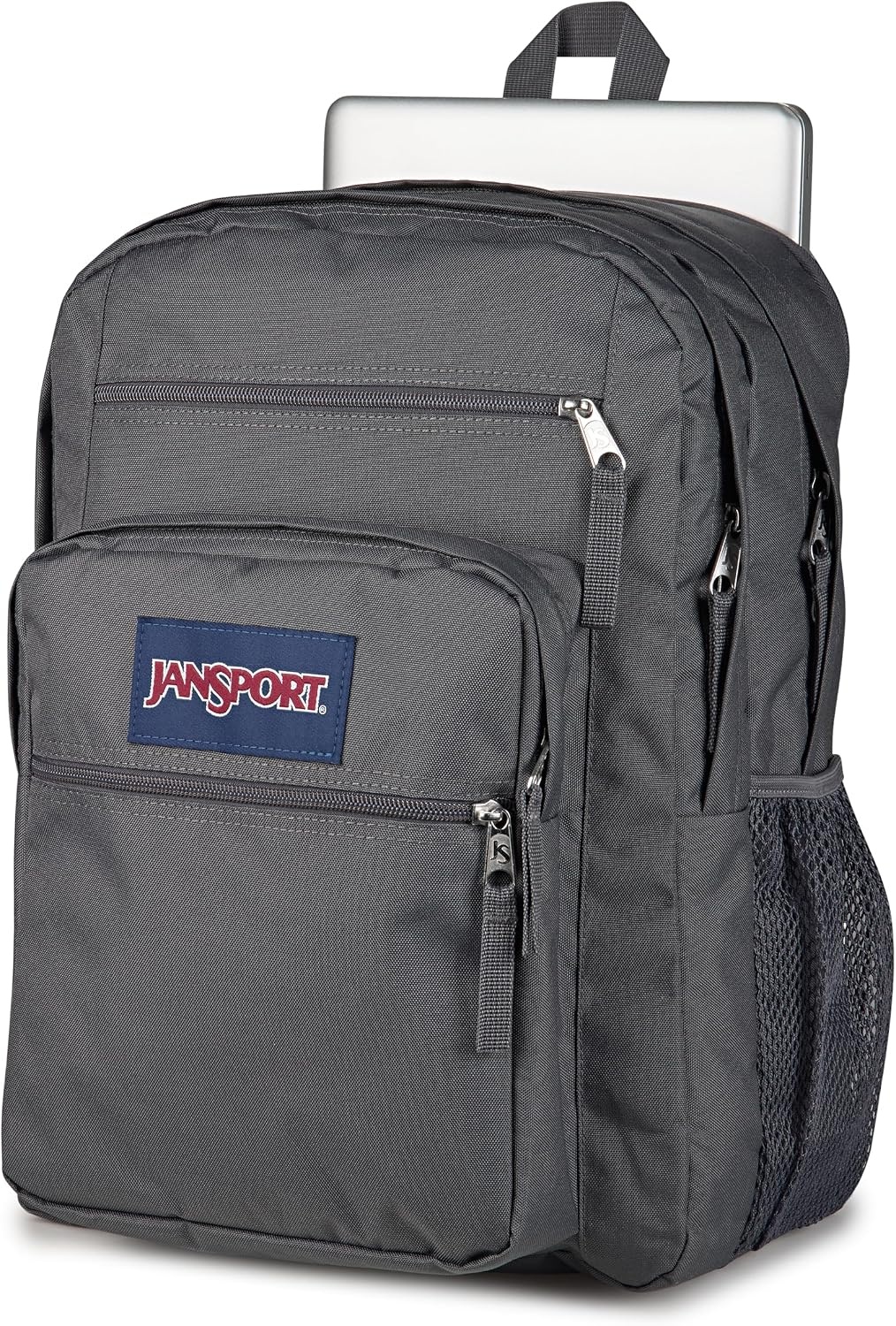 image:imageJanSport Laptop Backpack Computer Bag with 2 Compartments Ergonomic Shoulder Straps 15 Laptop Sleeve Haul Handle Cyberspace GalaxySmokey Grit
