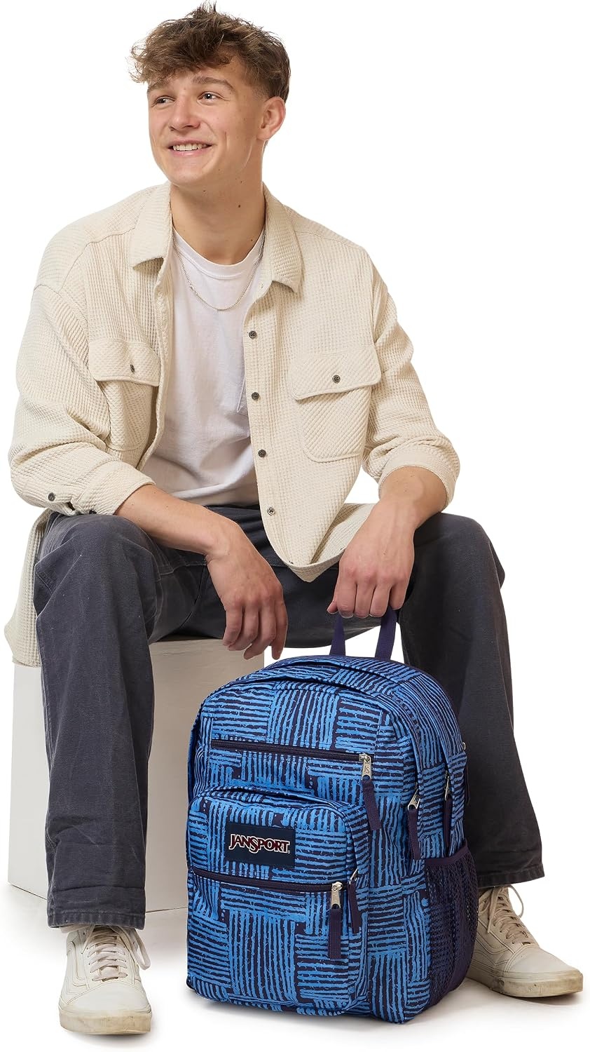 image:imageJanSport Laptop Backpack Computer Bag with 2 Compartments Ergonomic Shoulder Straps 15 Laptop Sleeve Haul Handle Cyberspace GalaxyThreaded