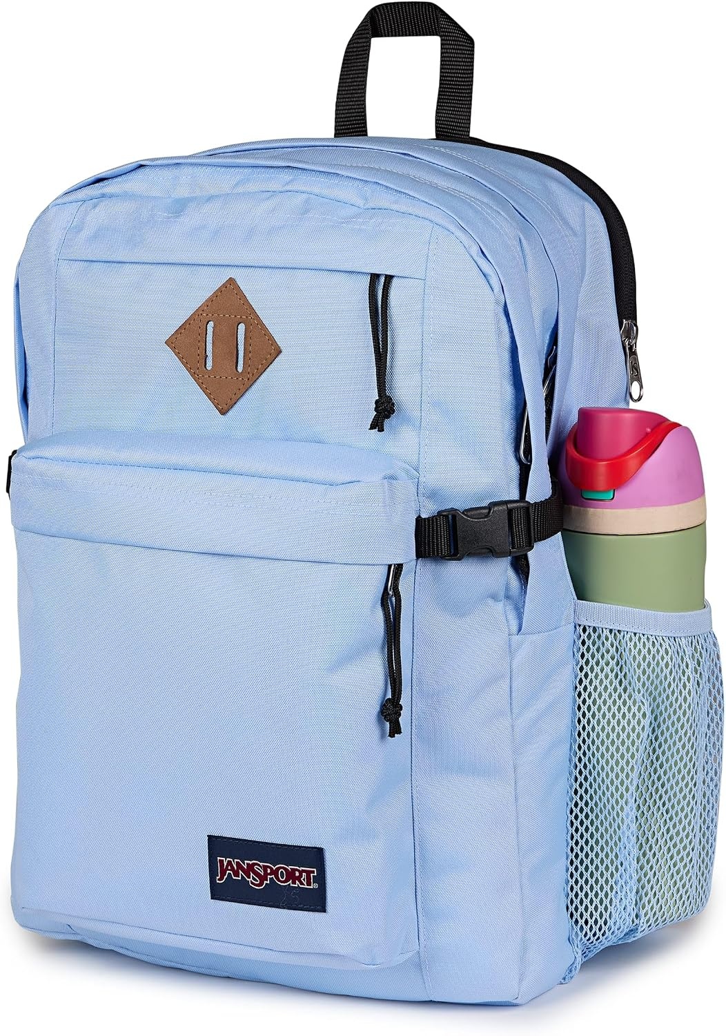 image:imageJanSport Main Campus Backpack Travel or Work backpack w 15Inch Laptop Sleeve and Dual Water Bottle Pockets Rows Of Bows NaturalLemon IceHydrangea