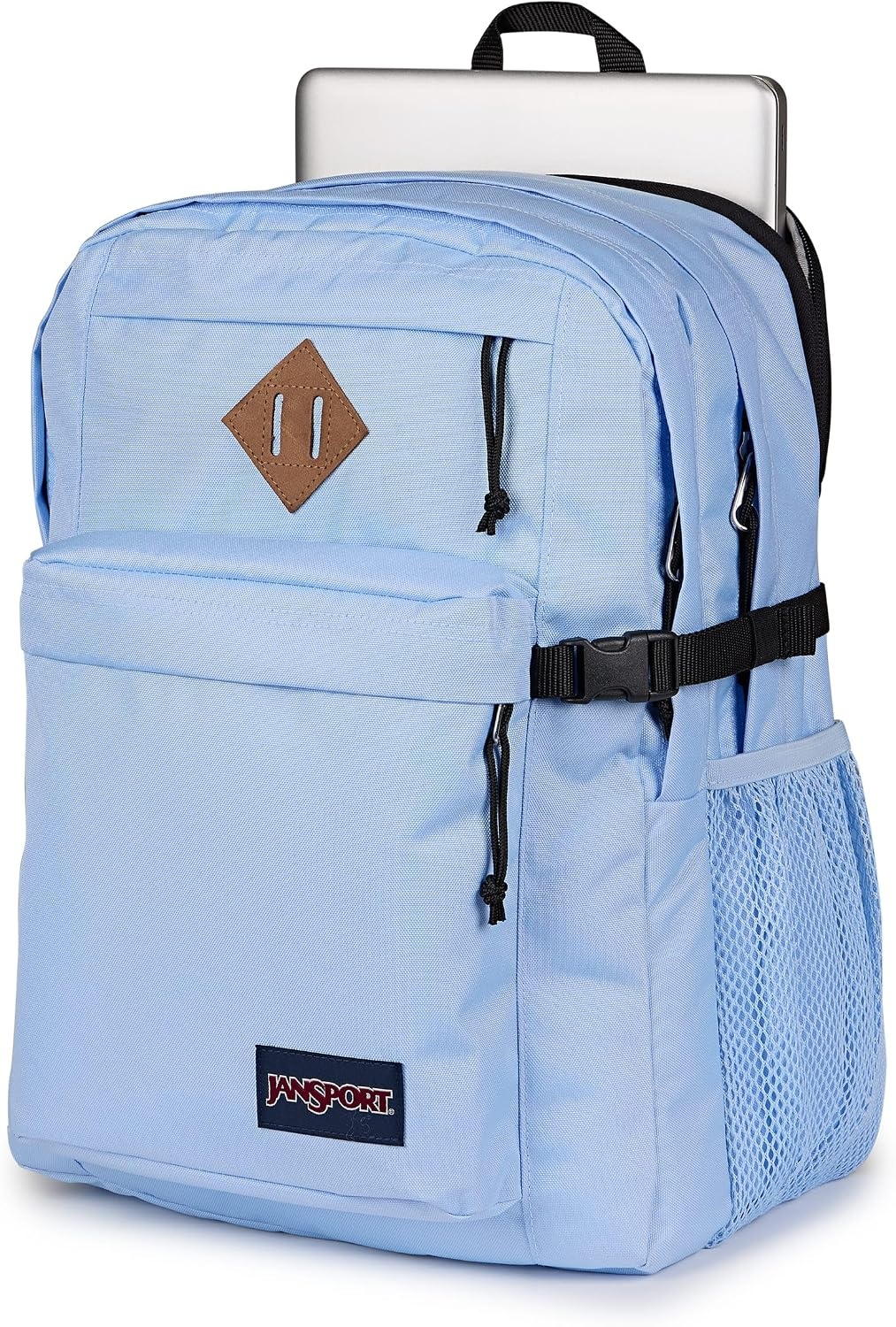 image:imageJanSport Main Campus Backpack Travel or Work backpack w 15Inch Laptop Sleeve and Dual Water Bottle Pockets Rows Of Bows NaturalLemon IceHydrangea