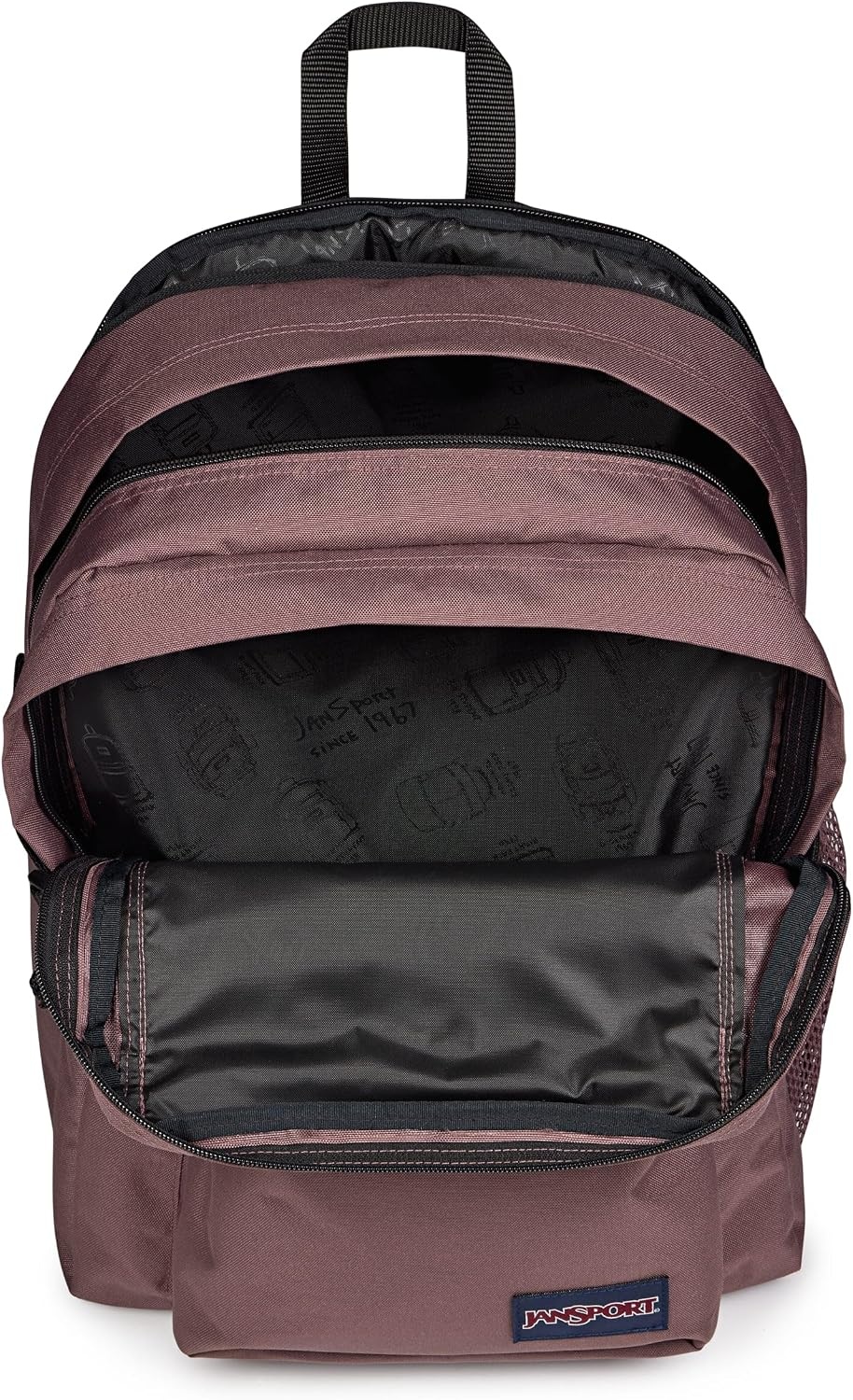 image:imageJanSport Main Campus Backpack Travel or Work backpack w 15Inch Laptop Sleeve and Dual Water Bottle Pockets Rows Of Bows NaturalLemon IceMahogany Haze