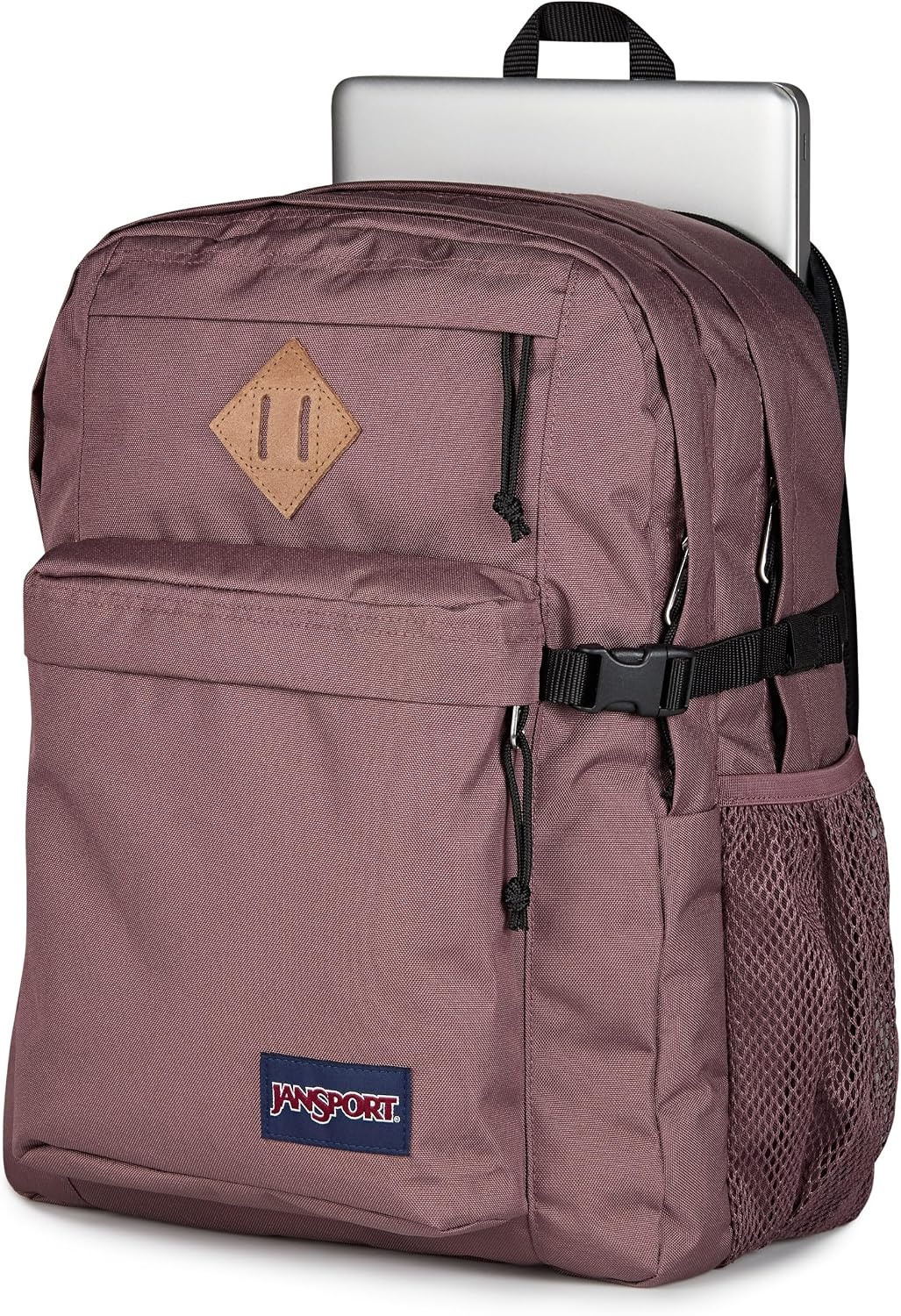 image:imageJanSport Main Campus Backpack Travel or Work backpack w 15Inch Laptop Sleeve and Dual Water Bottle Pockets Rows Of Bows NaturalLemon IceMahogany Haze