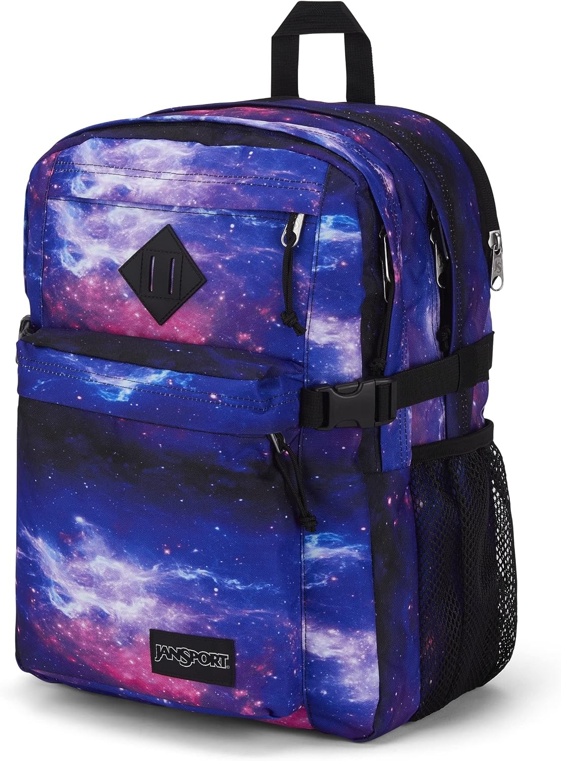 image:imageJanSport Main Campus Backpack Travel or Work backpack w 15Inch Laptop Sleeve and Dual Water Bottle Pockets Rows Of Bows NaturalLemon IceSpace Dust
